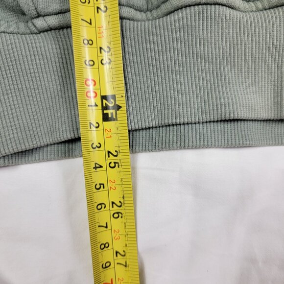 Criminal Damage Mens Medium Green Zip Hoodie Sweatshirt Long Sleeve Casual - Picture 10 of 10